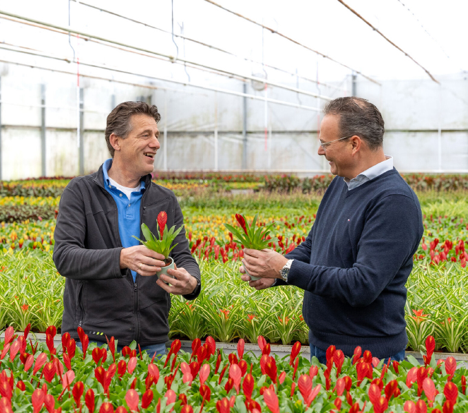 A grower collaborating with Pottery Direct